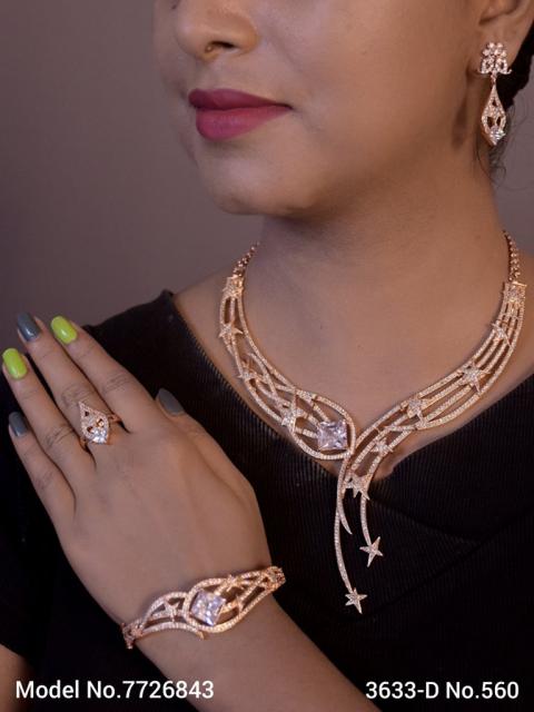 Cz Jewelry Set | Classic Pattern