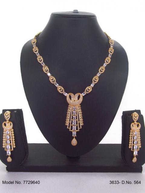 Light weighted CZ Necklace Set