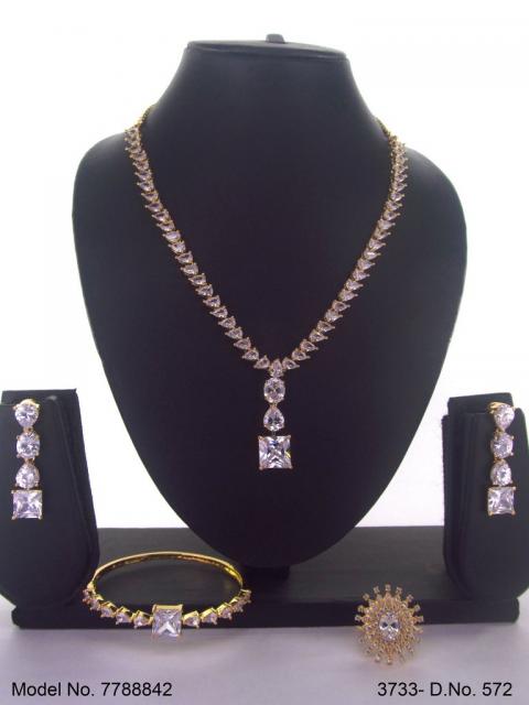 Cz Jewelry Set | Classic Pattern