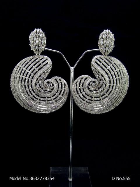 Diamond Replica Long Earrings