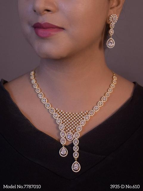 Fashion Necklace Set | Artificial Diamonds / Zircons