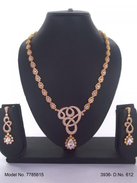 Fashion Necklace Set | Artificial Diamonds / Zircons