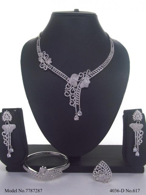 Traditional Design | American Diamond Jewelry Set