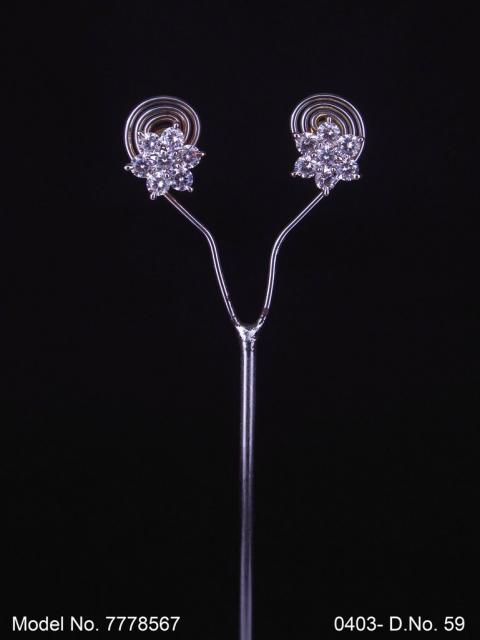 Handcrafted zircon Studs | Royal Taste