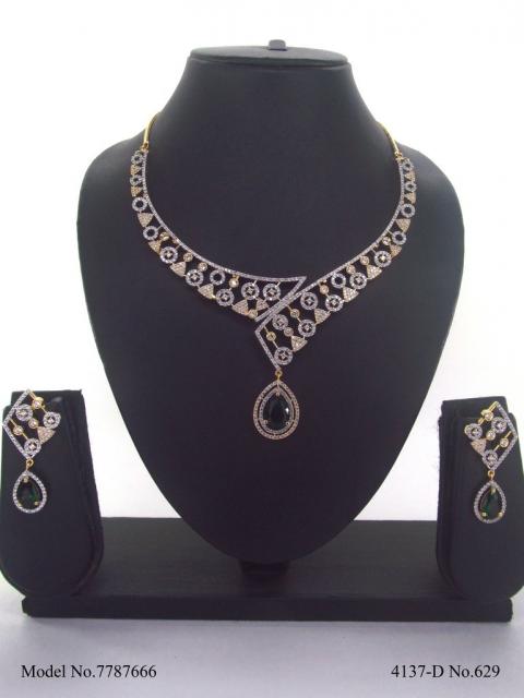 Traditional Design | American Diamond Jewelry Set