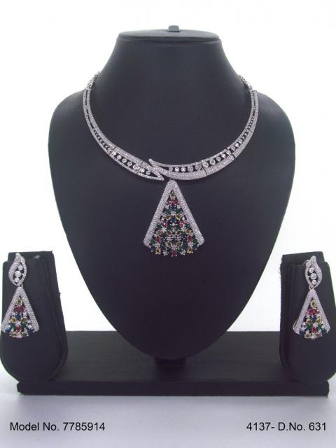 Artificial Diamond Cz Jewelry Set