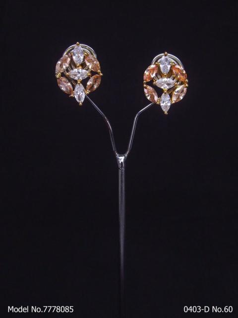 Glorious Stud Zircon Earring with AD stones