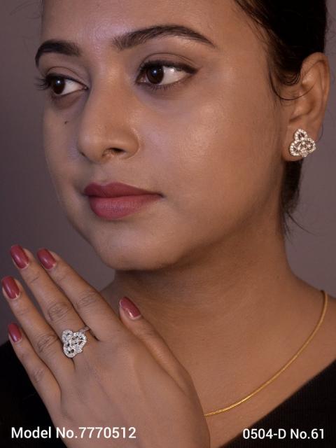 Earring With Finger Rings