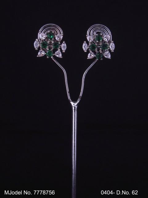 Glorious Stud Zircon Earring with AD stones