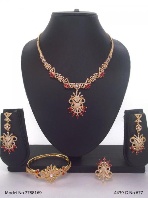 Traditional Design | American Diamond Jewelry Set