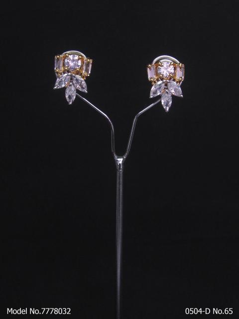 Cubic Zirconia Non-Dangling earrings