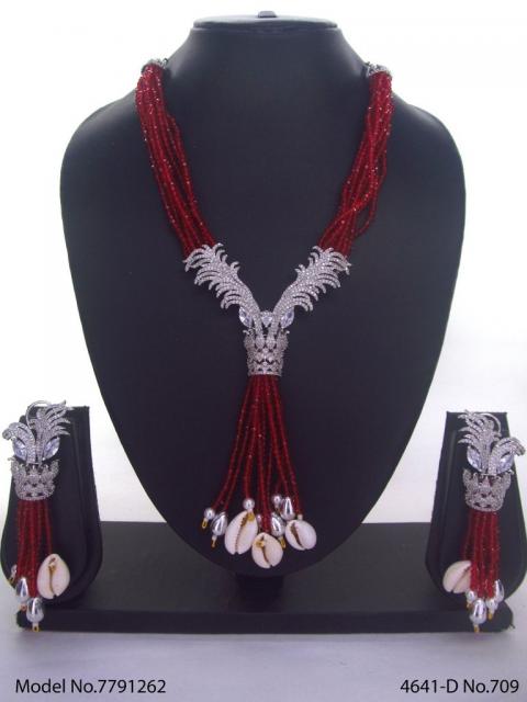 Fashion Necklace Set | Artificial Diamonds / Zircons