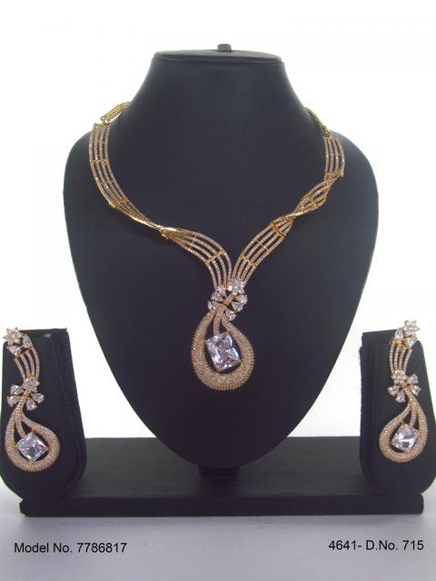 Imitation Diamond Cz Jewelry Set