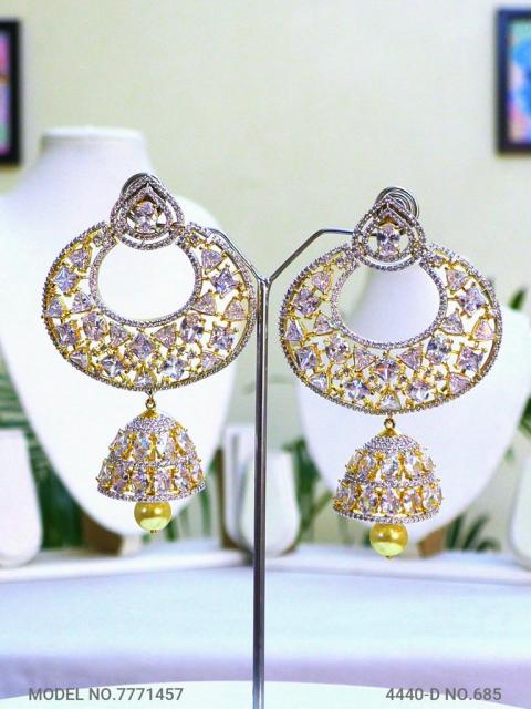 Designer Handmade Cz Earrings