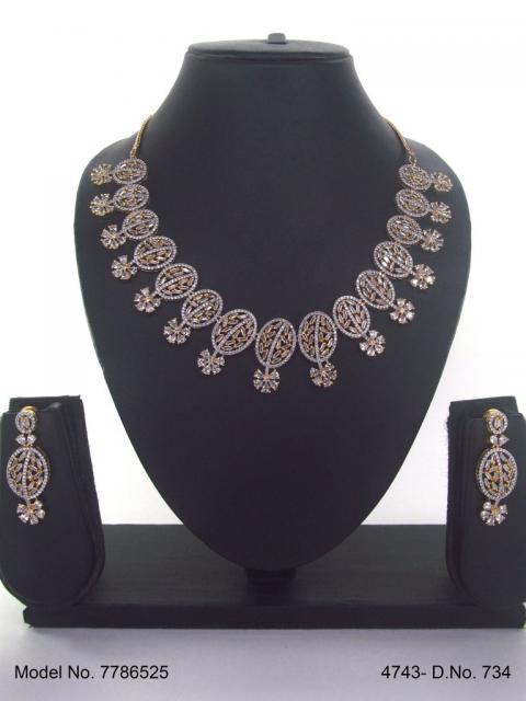 Traditional Design | American Diamond Jewelry Set