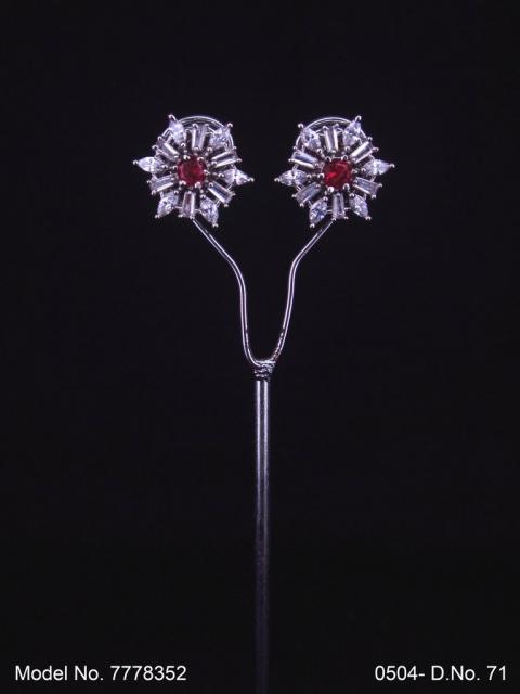 Cubic Zirconia Non-Dangling earrings