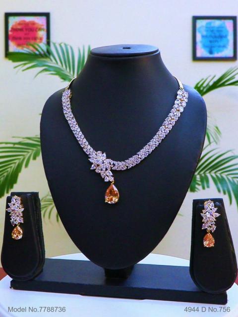 Imitation Diamond Cz Jewelry Set