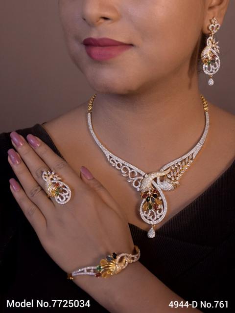 Handmade Traditional Masterpiece Zircon Jewelry Set