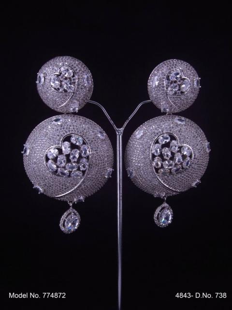 Earrings made of Cubic Zircons