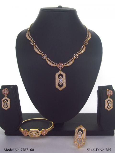 Imitation Diamond Cz Jewelry Set