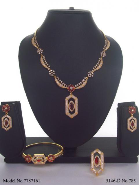 Artificial Diamond Cz Jewelry Set