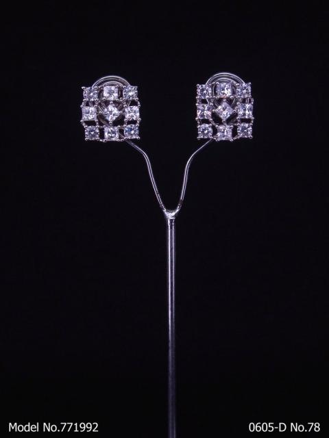 Cubic Zirconia Party Wear Studs Fashion Jewelry