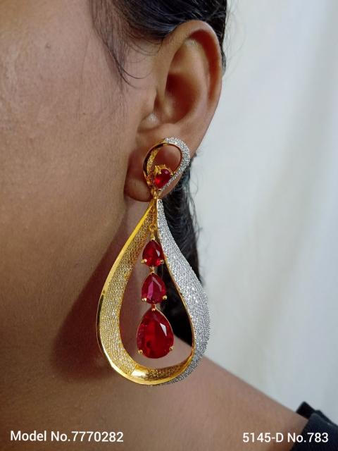 Cz Fashion Earrings | Handcrafted