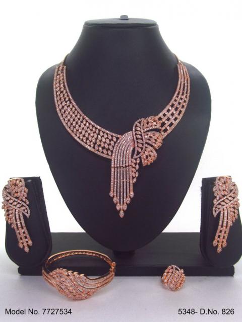 Traditional Design | American Diamond Jewelry Set