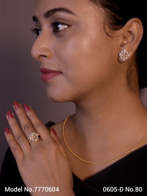 Earring With Finger Rings