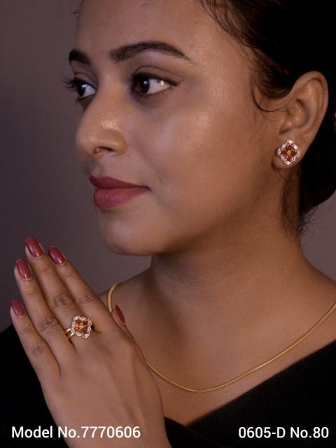 Earring With Finger Rings