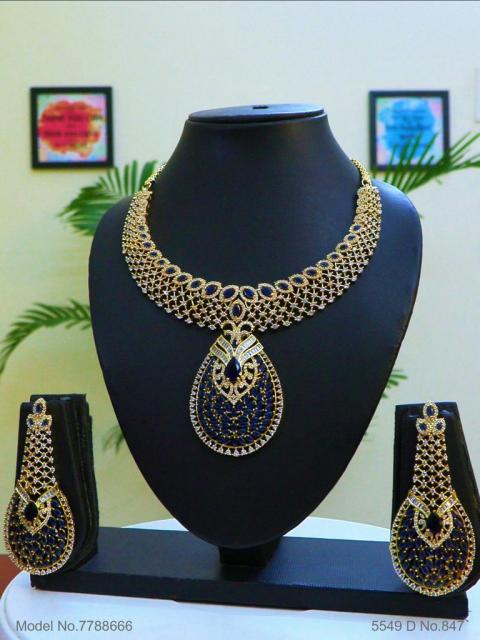 Fashion Necklace Set | Artificial Diamonds / Zircons