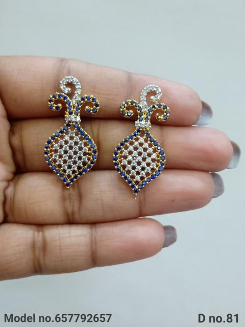 Real Zircon Long Fashion Earrings