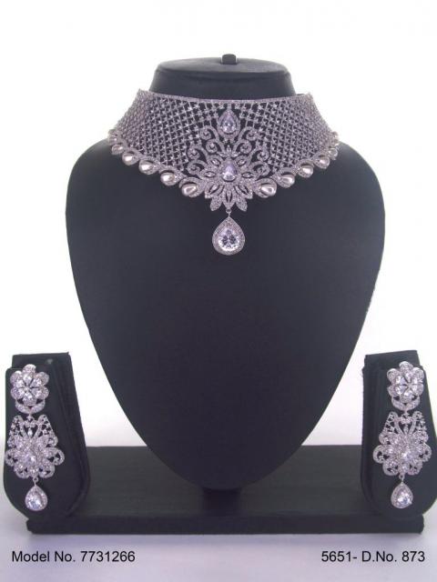 Imitation Diamond Cz Jewelry Set