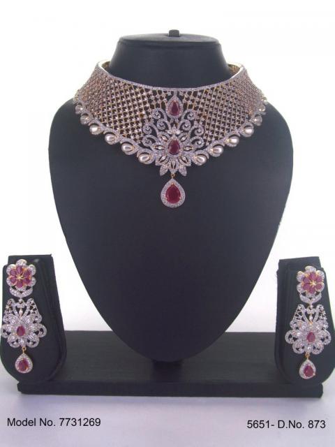 Artificial Diamond Cz Jewelry Set