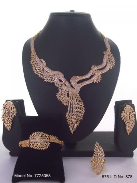 Handmade Traditional Masterpiece Zircon Jewelry Set