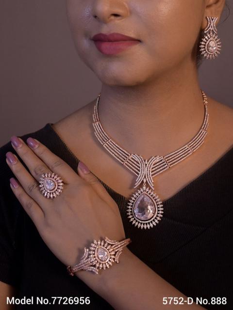 Fashion Necklace Set | Artificial Diamonds / Zircons