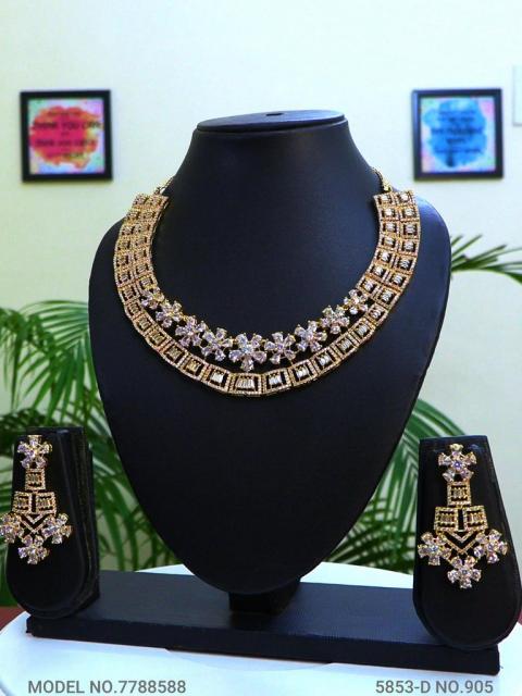 Traditional Design | American Diamond Jewelry Set