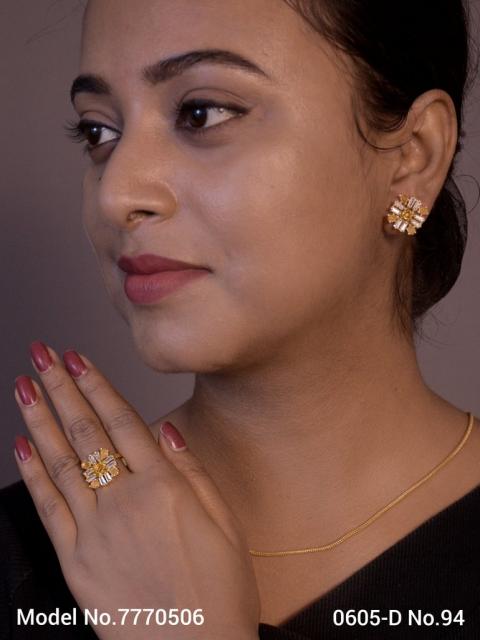 Earring With Finger Rings