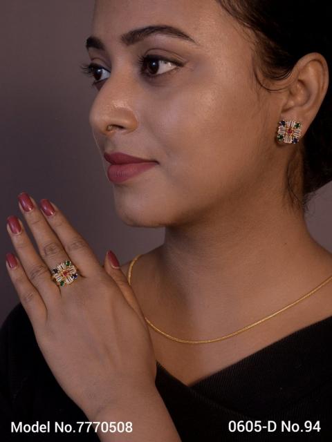 Earring With Finger Rings