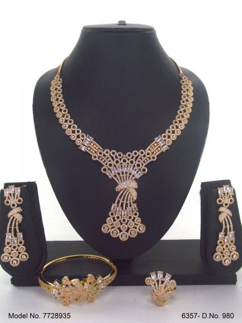 Handmade Traditional Masterpiece Zircon Jewelry Set