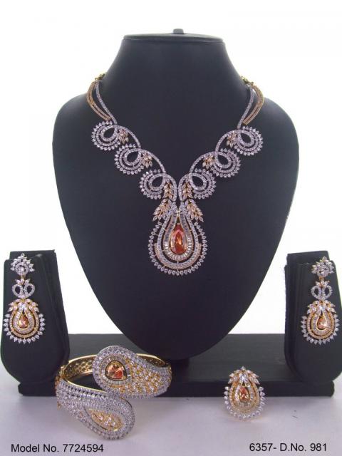 Traditional Cz Jewelry Sets