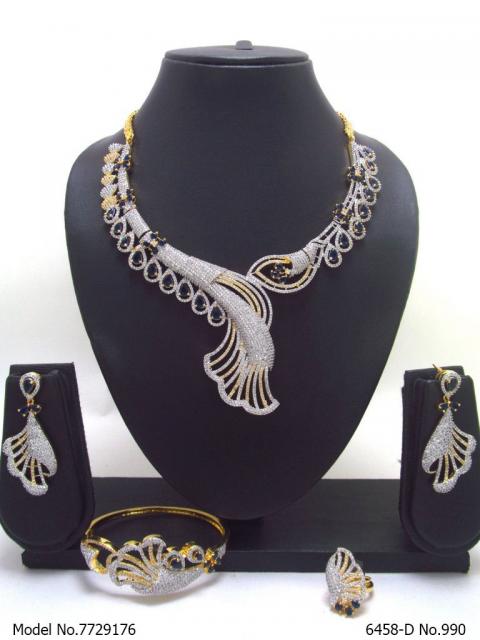 Traditional Design | American Diamond Jewelry Set