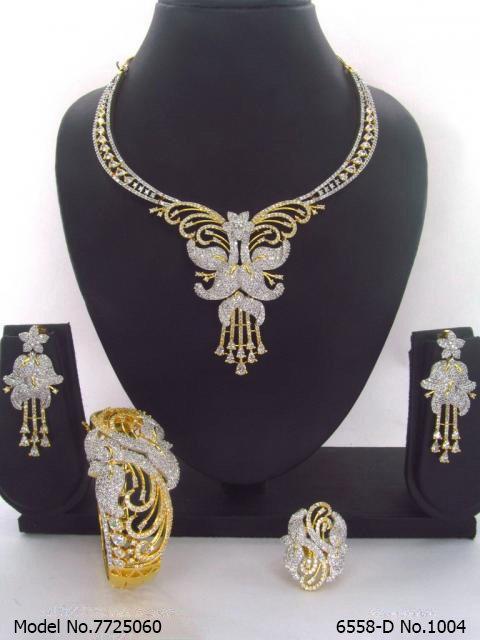 Traditional Design | American Diamond Jewelry Set