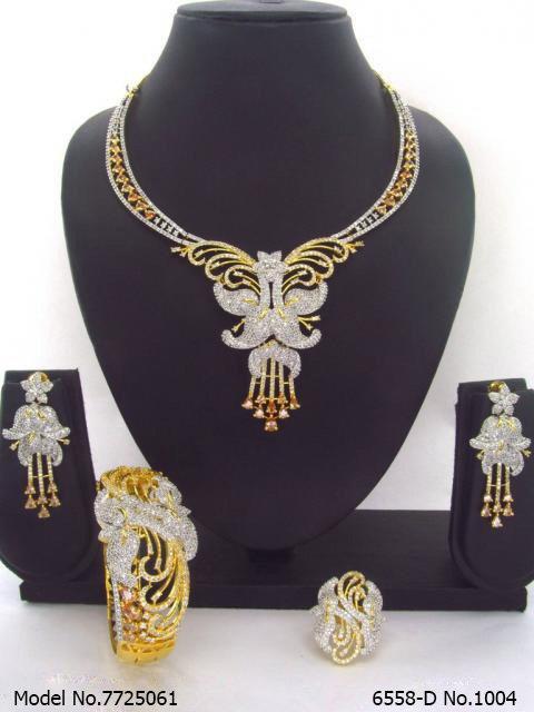 Fashion Necklace Set | Artificial Diamonds / Zircons