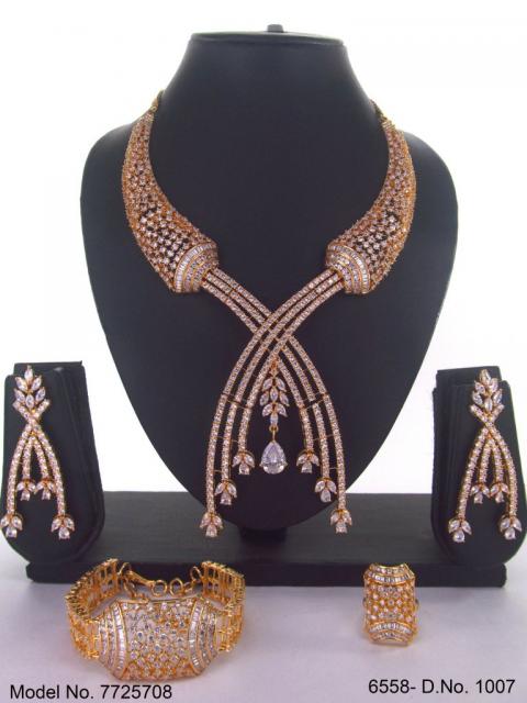 Imitation Diamond Cz Jewelry Set