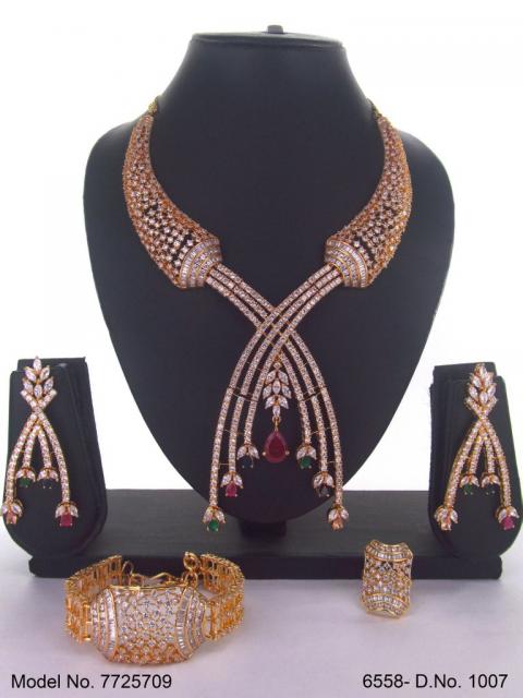 Artificial Diamond Cz Jewelry Set