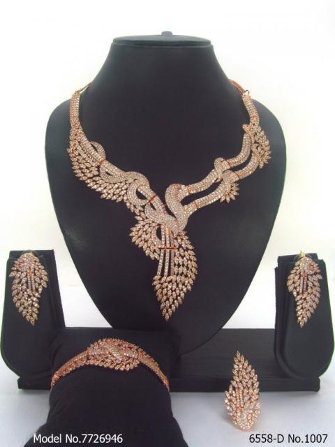 Traditional Zirconia Jewelry Set for Classy Women