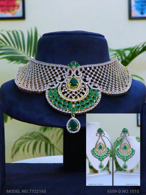 Traditional Design | American Diamond Jewelry Set