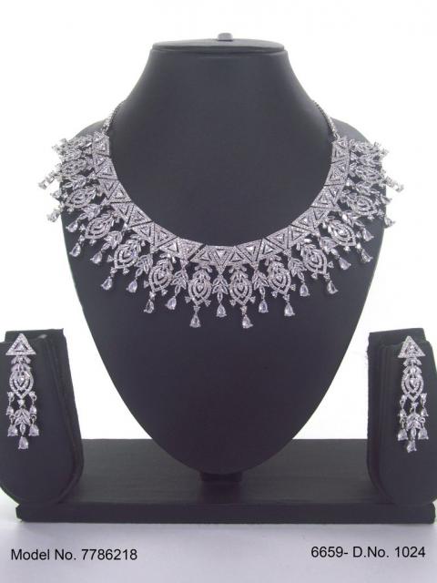 Traditional Design | American Diamond Jewelry Set