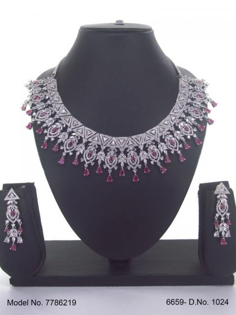 Fashion Necklace Set | Artificial Diamonds / Zircons